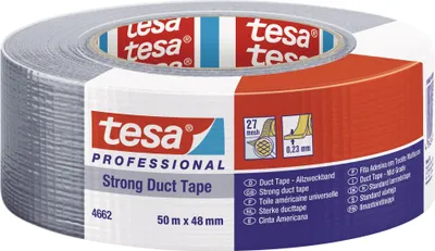 Produktbild von Tesa Duct Tape 50m:48mm silber 4662 Gewebeband