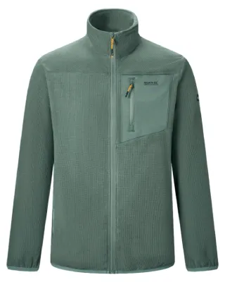 Produktbild von Regatta - "Eadle" Fleece für Herren, Durchgehender Reißverschluss RG13285 (XL) (Dunkelwaldgrün)