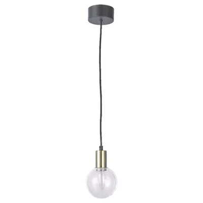 Immagine prodotto di Lampada a sospensione ABRAZO 40W, ottone satinato/chiaro, Ø: 12 H: 120 cm, attacco E14, dimmerabile