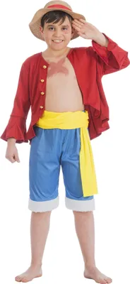 Produktbild von One Piece – Ruffy Kostüm für Kinder Kindergröße: 140