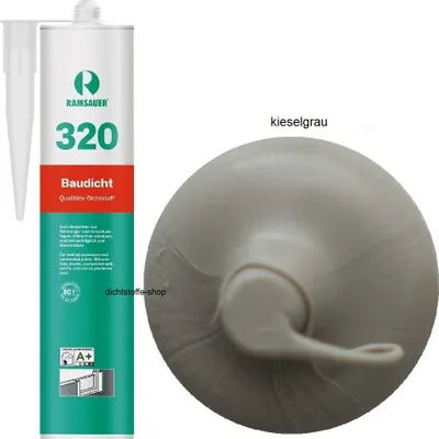 Produktbild von Ramsauer 320 Baudicht 1K Hybrid Dichtstoff 310ml Kartusche kieselgrau
