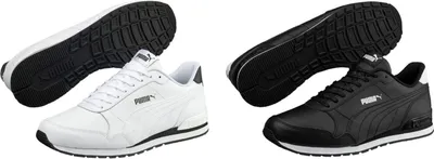 Produktbild von Puma ST Runner V2 Full Leather - Herren Schuhe Schwarz 365277-02 , Größe: EU 42 UK 8