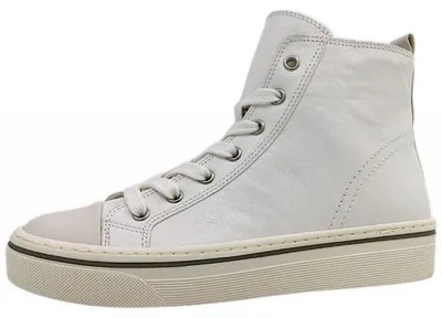 Imagen del producto de Botas Gabor, tipo botín con cordones, color blanco, para uso casual