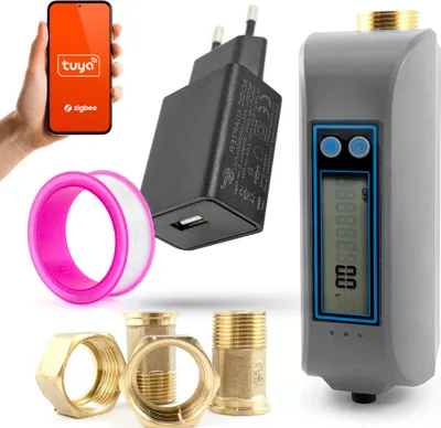 Obrázek produktu pro Tuya WiFi Automatický ventil pro regulaci průtoku vody s měřením DN20 DN25