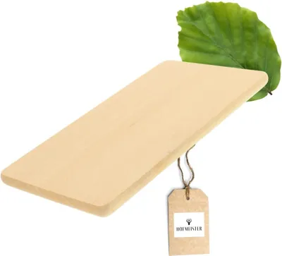Produktbild von Hofmeister Frühstücksbrett 22 x 12 cm Buchenholz robustes Brotzeitbrett