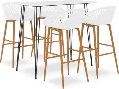 Produktbild von dkd-home-decor Bar-Set 5-tlg. Weiß MDF, Metall, PP 120 x 60 x 105 cm