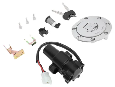 Image de Jeu de clés pour contact, bouchon de réservoir et serrure de selle – Robuste et facile à installer – Compatible avec les modèles CBR600RR, CBR600F4, CBR900RR, CBR1000RR, CBR1100XX, VTR1000, VFR800, NT650 et NT700V