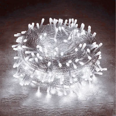 Produktbild von 20M 200LEDs, 8 trybów świecenia, wodoodporne lampki choinkowe LED IP44, zewnętrzne oświetlenie ogrodowe, oświetlenie do dekoracji wnętrz, oświetlenie imprezowe, białe