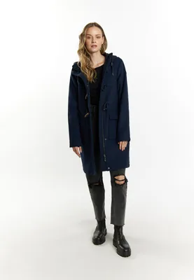 Image de Manteau pour femme SAPORTA - bleu marine foncé, taille L