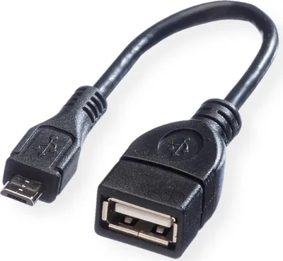 Immagine prodotto di VALUE Cavo USB 2.0, USB 2.0 tipo Micro B - tipo A BU, OTG, 0,15 m
