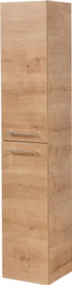 Produktbild von FACKELMANN Hochschrank B.PERFEKT / Badschrank mit Soft-Close-System / Maße (B x H x T): ca. 30 x 159 x 32 cm / hochwertiger Hochschrank fürs Bad / Korpus: Braun / Front: Braun / Breite: 30 cm