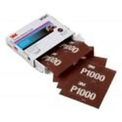 Immagine prodotto di 3M™ Hookit™ Strisce abrasive flessibili P1000, 140 mm x 171 mm - Abrasivo per la finitura precisa delle superfici | confezione (1 pack)