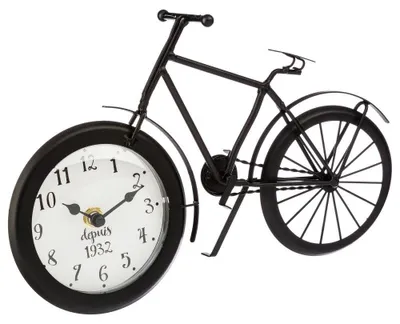 Produktbild von Originelle Uhr - Form : Fahrrad - Farbe : SCHWARZ  - Atmosphera