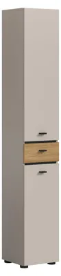 Produktbild von Hochschrank Aqua | Kaschmir / Evoke Oak