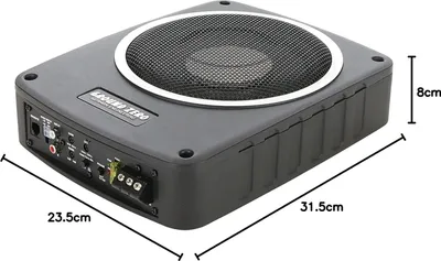 Produktbild von Ground Zero GZCS SW-800A Aktiv Untersitz-Subwoofer 20 cm