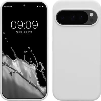 Produktbild von kwmobile Handyhülle für Google Pixel 10 / Pixel 10 Pro Hülle - Case Silikon - Kabelloses Laden - Schutzhülle Cover in Weiß matt