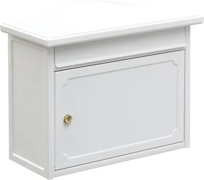 Produktbild von BURG-WÄCHTER Briefkasten Kopenhagen 882 W ohne Zeitungsfach und Namensschild, Verzinkter Stahl, Einwurf-Format DIN C4