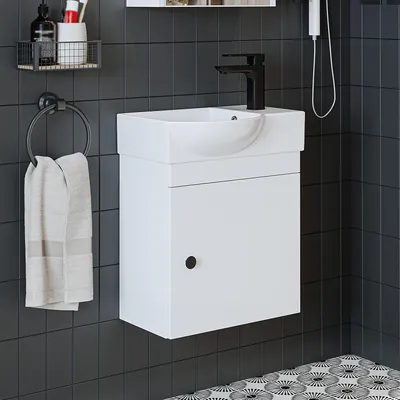 Produktbild von Roomart PUNTO Badmöbel-Set 2-teilig 46.5 cm breit, Weiß