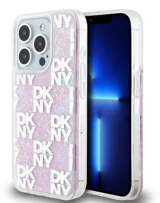 Obrázek produktu pro DKNY Liquid Glitter Multilogo - pouzdro pro iPhone 15 Pro (růžové)