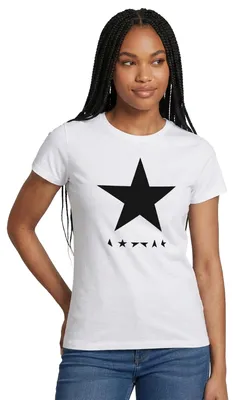 Produktbild von Spreadshirt David Bowie Blackstar Album Cover Frauen T-Shirt, XXL, Weiß