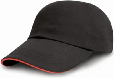 Produktbild von Result Headwear RC050X | Printers / Embroiderers Cap / Kappe / Mütze / Hut - Farbe: Black/Red - Größe: One Size