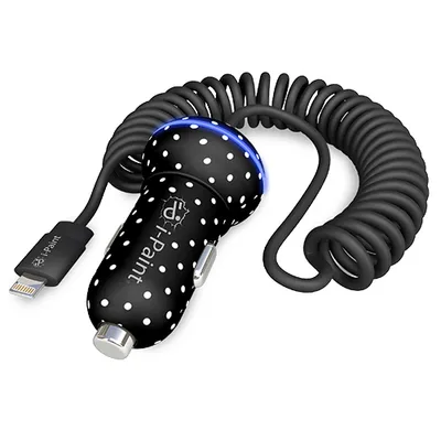 Obrázek produktu pro i-Paint 321002, Zapalovač na doutníky, 5 V, 2,4 A, 1 m, Černá, Bílá