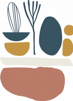 Immagine prodotto di Poster 68x98 cm Vegetazione elegante
