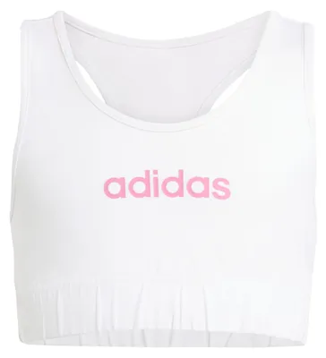 Zdjęcie produktu dla Koszulka dla dziewczynek adidas Essentials, kolor biały/różowy, rozmiar 9-10 lat