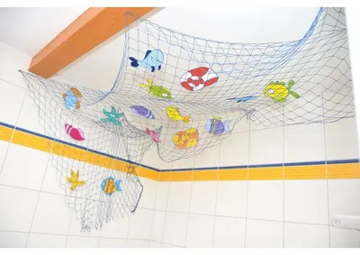 Zdjęcie produktu dla EDUPLAY 110324 Sieć rybacka, 350 cm x 130 cm, niebieska