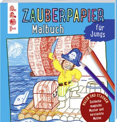 Produktbild von Zauberpapier Malbuch für Jungs
