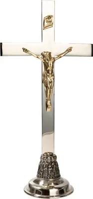Produktbild von Altarkreuz vernickelt H 46 cm