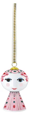 Immagine prodotto di Bjørn Wiinblad, decorazione natalizia "Eva", porcellana, 7,5 cm, rossa