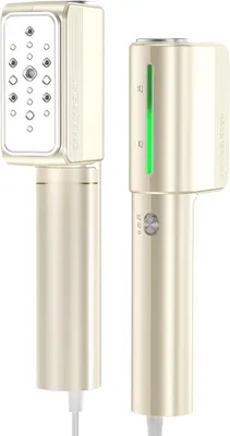 Produktbild von Reise Dampfglätter 1000W, Ultraleichter Steamer mit 15s Schnellaufheizung, 110–240V Dual Spannung, 2 Dampfstufen, Tragbares Mini Reisebügeleisen