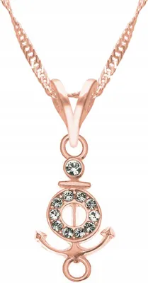 Immagine prodotto di Catena ad ancora dorata in argento 925 47+3 cm