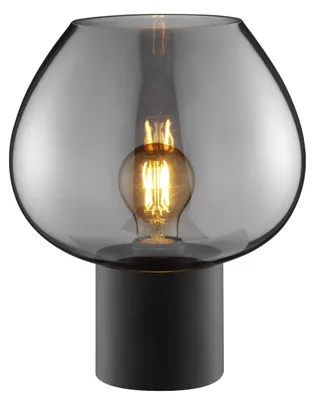 Produktbild von Brilliant Ligari Tischleuchte 23cm schwarz/rauchglas E27 20W IP20 indoor