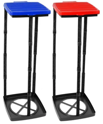 Immagine prodotto di Omgoods - Set di 2 contenitori per sacchi dell'immondizia con coperchio