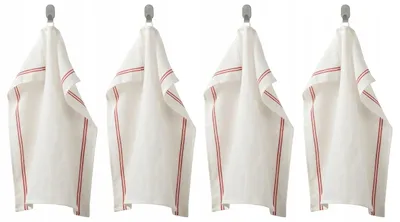Produktbild von IKEA HILDEGUN Küchentuch Rot 45x60 cm 4er-Pack Baumwolle