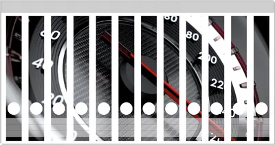 Produktbild von Wallario Ordnerrücken Sticker, selbstklebend für schmale Ordner, 12 Stück, Motiv Tachometer bei Höchstgeschwindigkeit