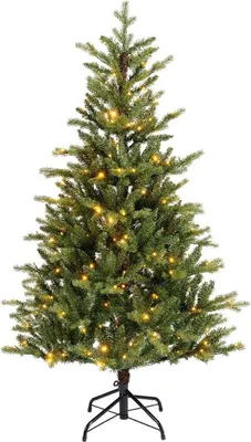 Immagine prodotto di Albero di Natale artificiale - verde - in plastica - con illuminazione a LED