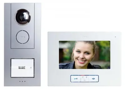 Produktbild von m-e modern-electronics VISTUS VD ALU-6710 S Video-Türsprechanlage Kabelgebunden Silber (41174)