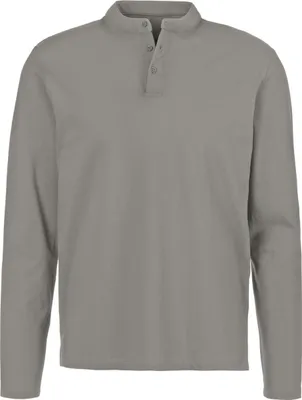 Produktbild von JOHN DEVIN Henleyshirt mit Stehkragen grau Größe XXL