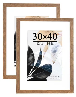 Obrázek produktu pro Omgoods – Sada dvou dřevěných fotorámečků o rozměrech 30 x 40 cm s akrylovým sklem