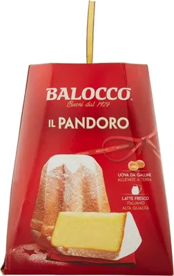 Produktbild von Balocco Il Pandoro weicher und zarter Weihnachts kuchen mit Puderzucker 1Kg Natürlich gesäuertes gebackenes Süßwarenprodukt