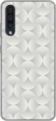 Produktbild von MuchoWow® Handyhülle Schutzhülle Hülle für Telefoonhoesje Samsung Galaxy A30s Muster - Silber - Retro Silikon Softcase Handy Hülle - Karteninhaber