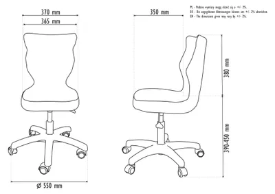 Zdjęcie produktu dla Krzesło Do Rością Się Dzieci, Ergonomiczne Krzesło Do Biurka, Wymiary: 133-159 Cm, Kolor: Szary, Model: Storia 29