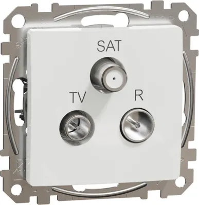 Immagine prodotto di Presa d'antenna R/TV/SAT ( 4dB) Sedna Design bianco lucido SDD111481 Schneider Electric