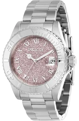 Productafbeelding van Invicta Angel 40158 - Dameshorloge - Quartz uurwerk - Roestvrij staal met rosé wijzerplaat - 40 mm