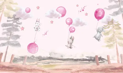 Produktbild von Magnetmatte für Heizkörper, Heizkörper, Pink Bunnies, 60x100cm