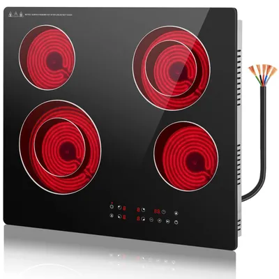 Keramikkochfeld 4 Zonen, 60 cm, Infrarot, 230 V, Einbau