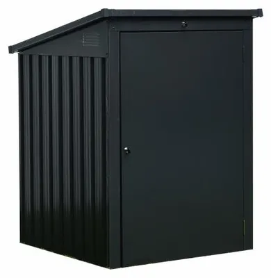 Produktbild von Floraworld Mülltonnenbox aus Stahl für 1 x 240 L Mülltonnen anthrazit